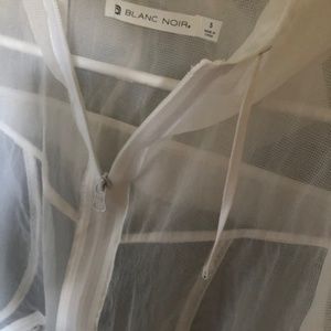 BLANC NOIR Sojourner Transparent Jacket White